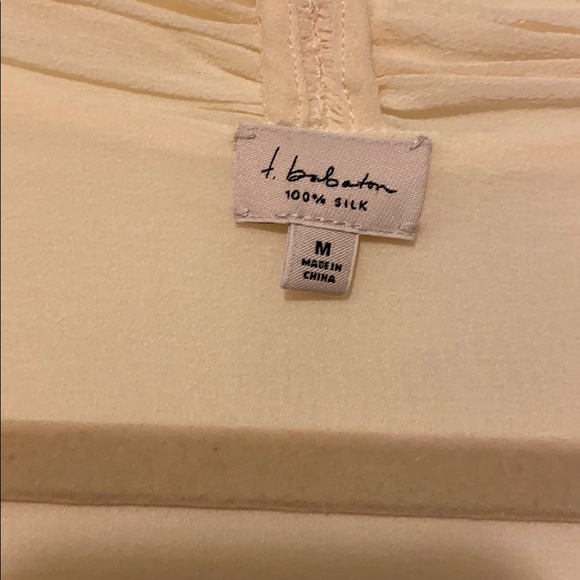 Babaton 100% Silk blouse - Off White - Size M - Picture 2 of 4